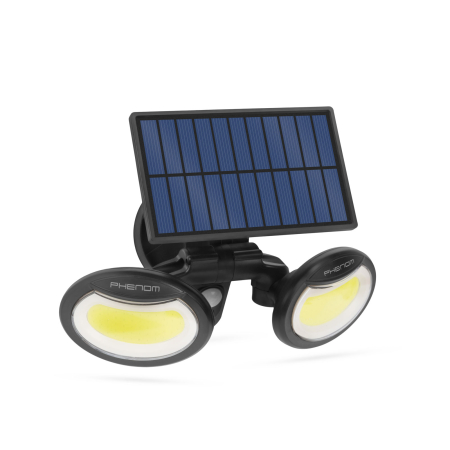 Lămpi solare - Reflector solar cu senzor de mișcare și cap rotativ - 2 LED-uri COB
