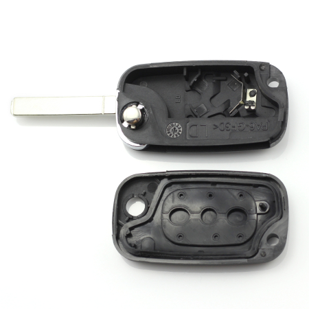 Renault - Carcasa tip cheie briceag cu 3 butoane [1]