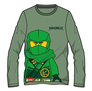 Tricou cu mânecă lungă pentru copii Lego Ninjago Green [1]