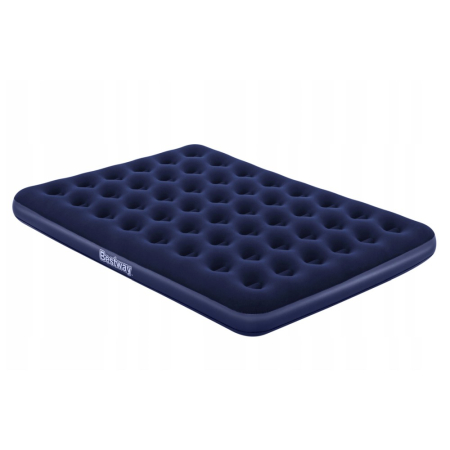 Grădină - Saltea gonflabilă - dublă, velour - albastru - 203 x 152 x 22 cm