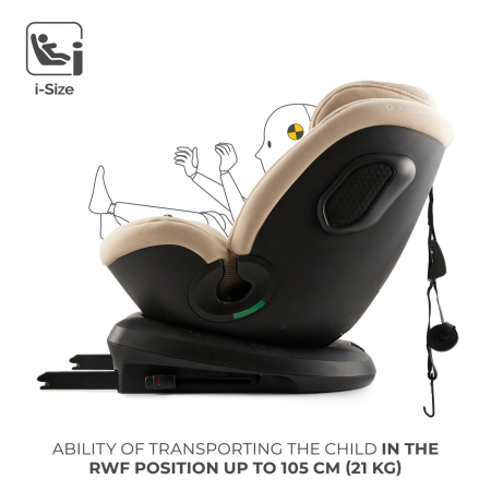 SCAUN AUTO KINDERKRAFT XPEDITION 3 I-SIZE 40-150 CM, BEIGE [2]