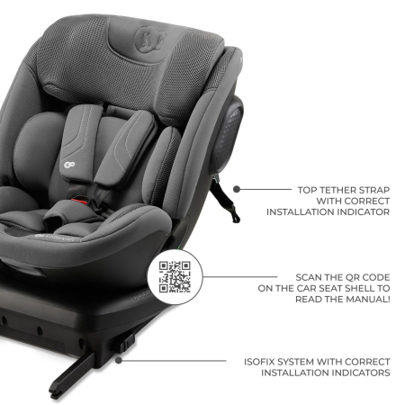 SCAUN AUTO KINDERKRAFT XPEDITION 3 I-SIZE 40-150 CM, GREY [8]