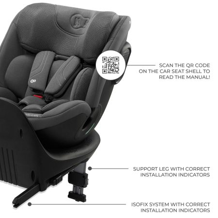 SCAUN AUTO KINDERKRAFT XRIDER 2 I-SIZE 40-150 CM GREY [6]