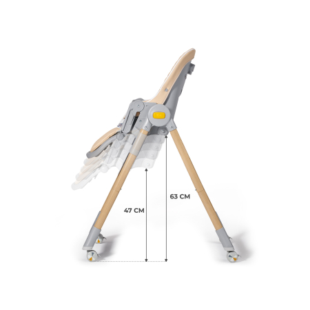 SCAUN DE MASA KINDERKRAFT LASTREE,  2 IN 1, TRANSFORMABIL, GREY [5]