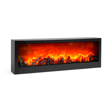Articole pentru casă - Șemineu cu efect de flăcări LED - baterie / USB - 60 x 10 x 20 cm