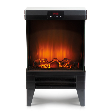 Șemineu electric - 1000/2000 W Bewello - încălzitor radiant + LED - 37 x 22 x 56 cm [3]