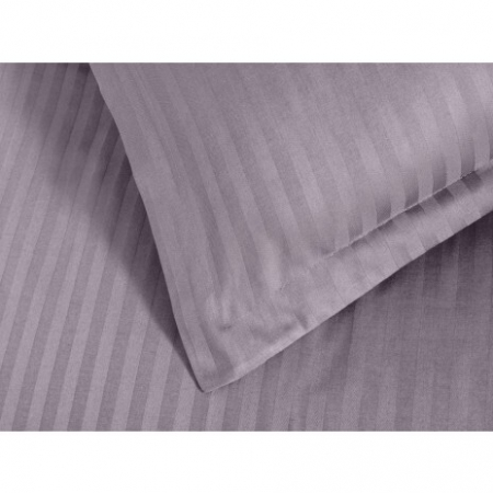 Fețe de pernă - Set 2 fete de perna damasc 100 % bumbac-maro inchis