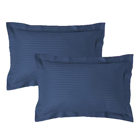 Fețe de pernă - Set 2 fete de perna damasc policoton -albastru