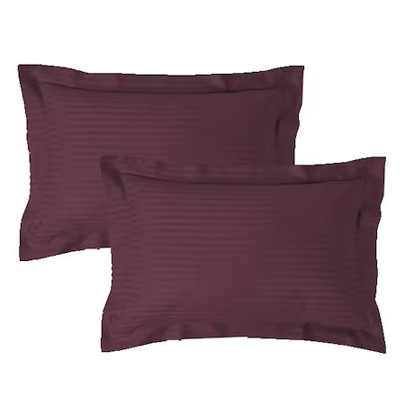 Fețe de pernă - Set 2 fete de perna damasc policoton -visiniu