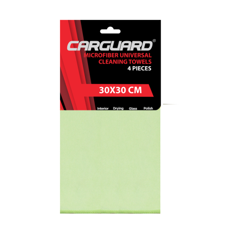 Cosmetice auto - Set 4 lavete microfibră 30x30cm Carguard