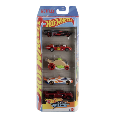 Hot Wheels - SET 5 MASINI HOT WHEELS LETS RACE