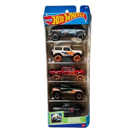 Hot Wheels - SET 5 MASINI HOT WHEELS REMOTE ADVENTURES