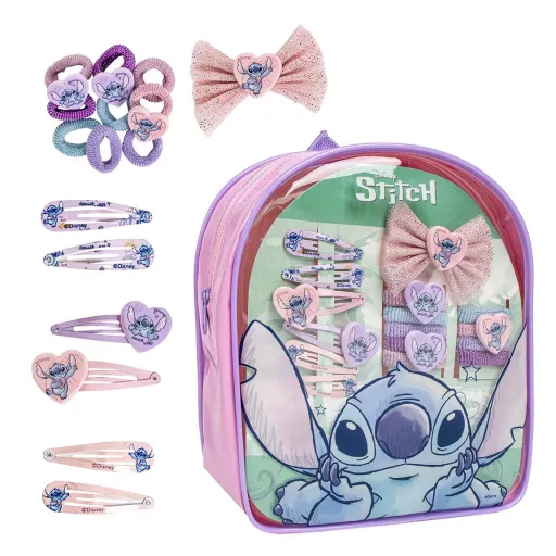 Lilo&Stitch - Set accesorii păr copii Lilo & Stitch Alien Love, în geantă