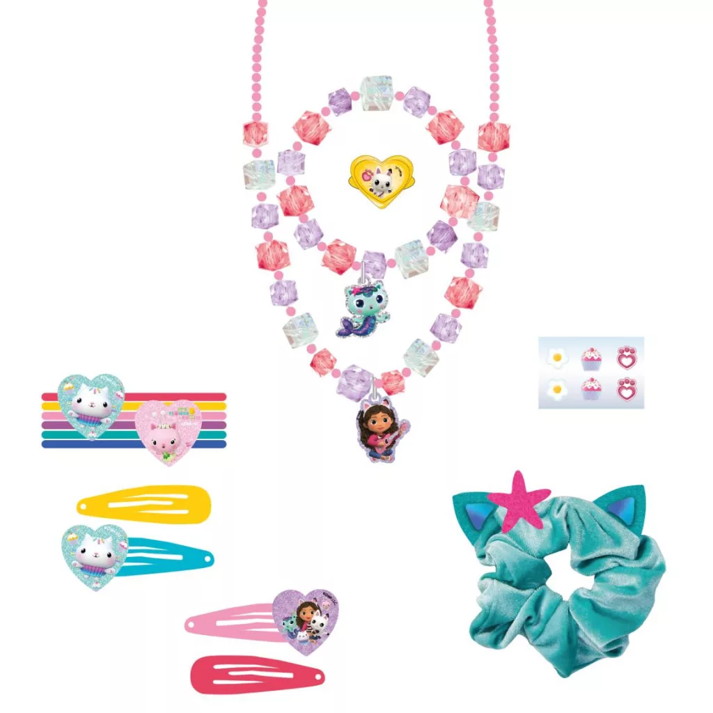 Set accesorii păr și bijuterii copii Gabby's Dollhouse Team, 12 piese [1]