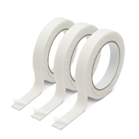 Soluții de lipire - Set bandă dublu-adeziv, spumat 18 mm/2,6m