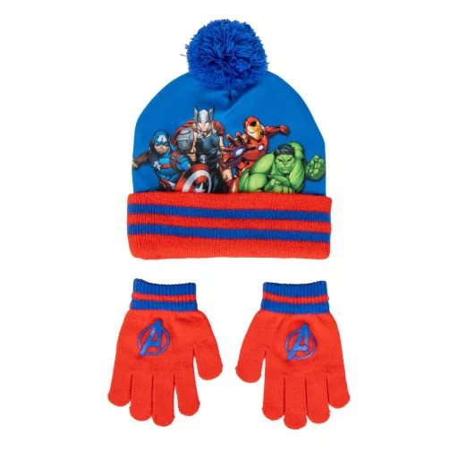 Avengers - Set căciulă și mănuși pentru copii Avengers Team