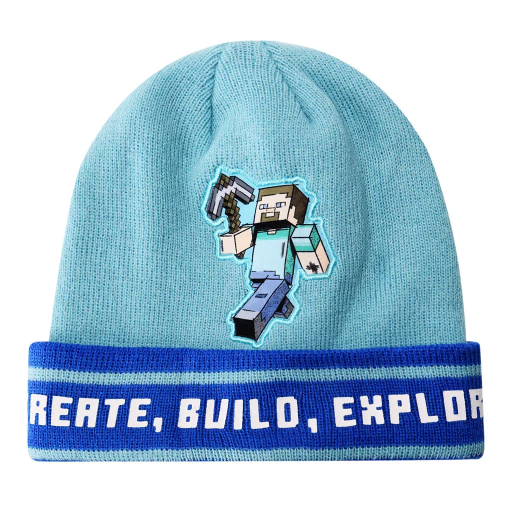 Set căciulă și mănuși pentru copii Minecraft Build [1]