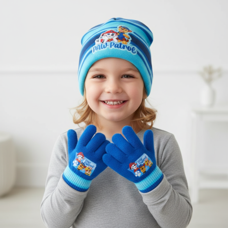 Universul personajelor preferate - Set căciulă și mănuși pentru copii Paw Patrol Ready Winter