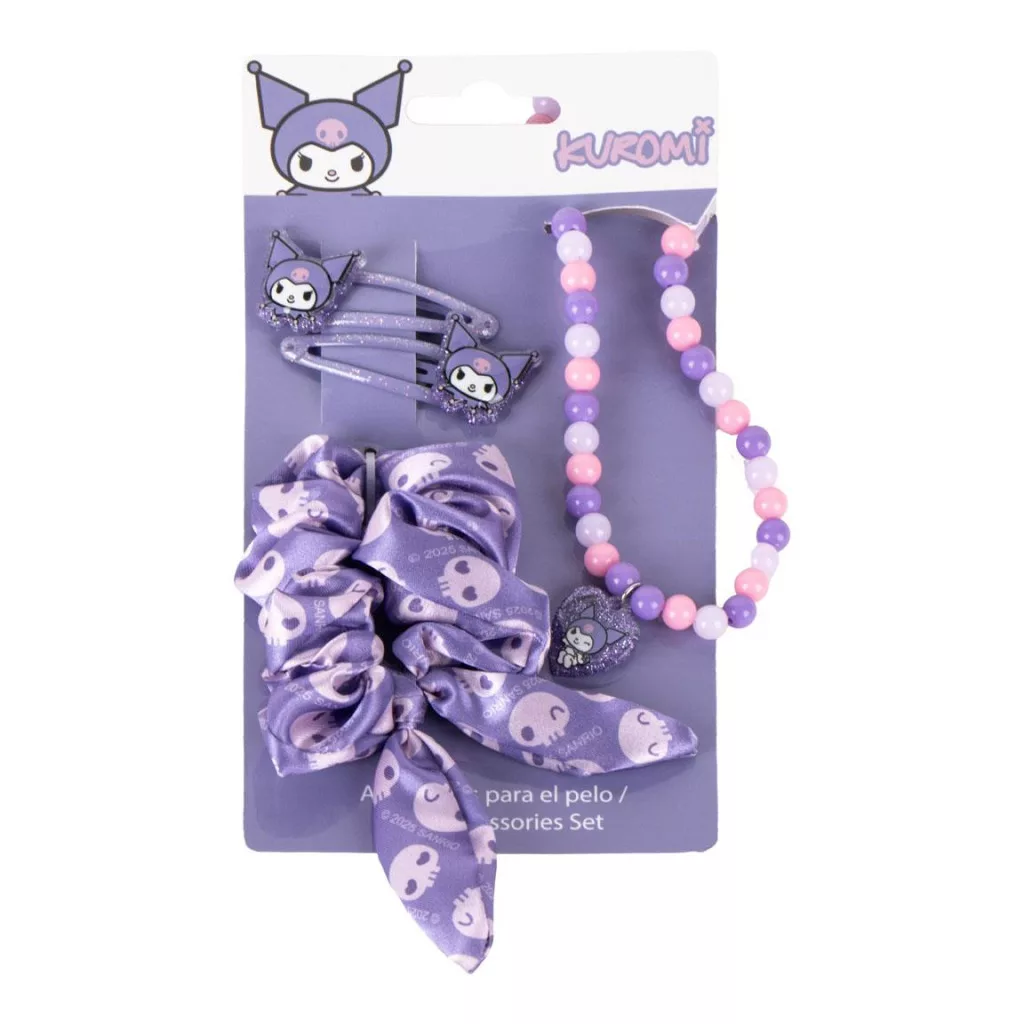 Hello Kitty - Set colier și accesorii pentru păr, Hello Kitty Kuromi