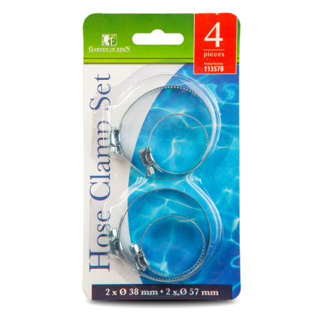 Accesorii pentru irigații - Set coliere pentru furtun - 4 buc/pachet