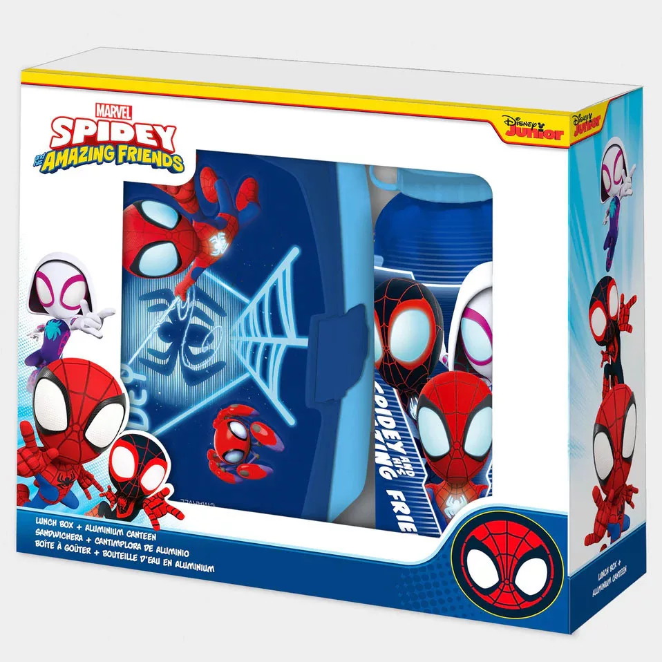 Set cutie de sandviș+ sticlă de aluminiu Spidey Blue Web [2]