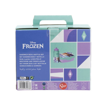 Set cutie sandwich + sticlă prânz 2 piese copii Frozen Ice Magic [2]