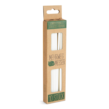 Articole pentru casă - Set cuțite biodegradabile, reutilizabile - 10 piese / pachet