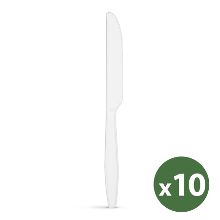 Set cuțite biodegradabile, reutilizabile - 10 piese / pachet [1]