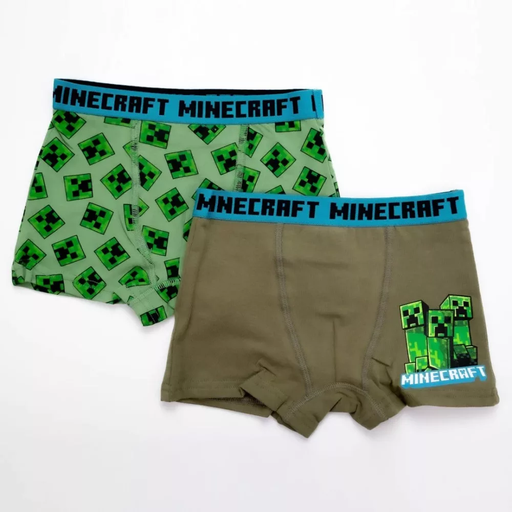 Lenjerie intimă - Set de boxeri pentru copii Minecraft, 2 bucăți