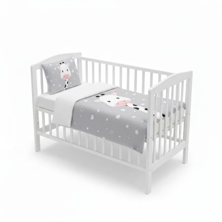 Lenjerii de pat pentru copii - Set de lenjerie 2 piese, Giraffe Sweet Dreams, 90x120 cm, 40x60 cm