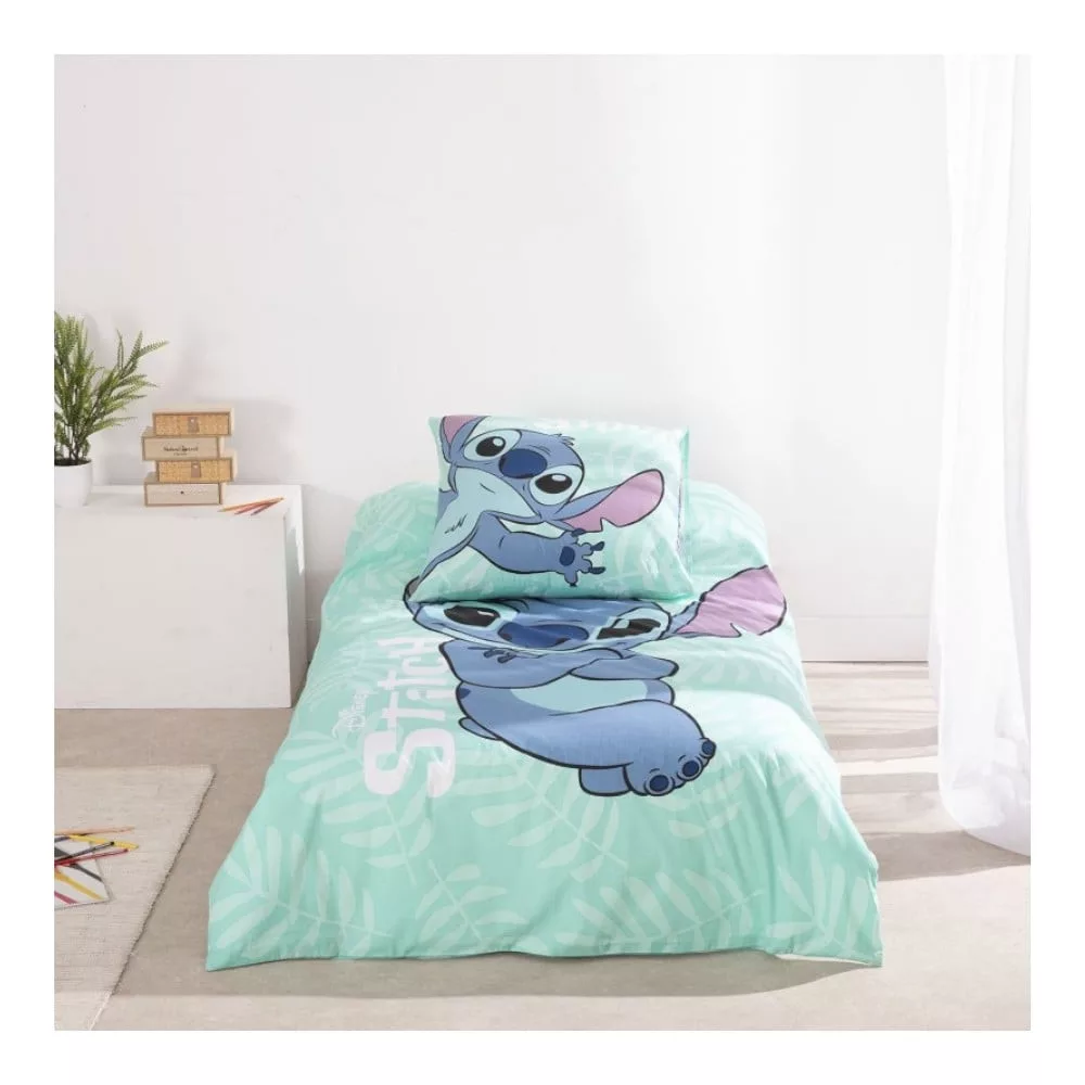 Lilo&Stitch - Set de lenjerie Disney Lilo și Stitch Ohana Dream 140×200cm, 65x65 cm