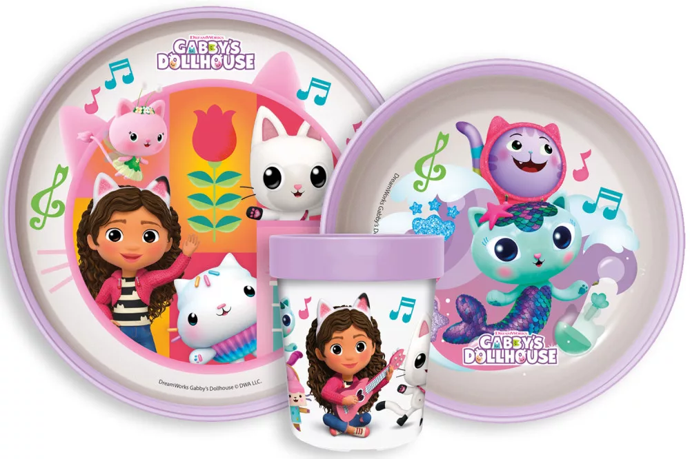 Produse bucătărie - Set de masă antiderapant Gabby's Dollhouse