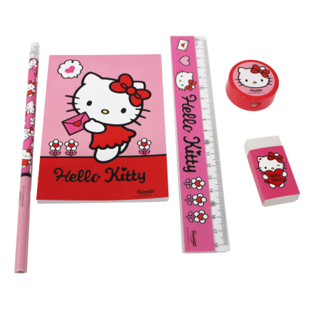 Hello Kitty - Set de instrumente pentru scris Hello Kitty, 5 piese