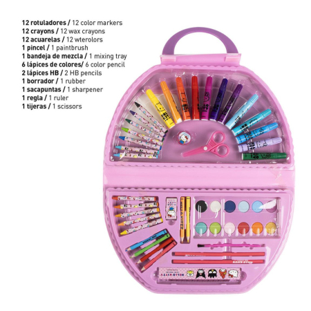 Set de papetărie pentru copii Hello Kitty, 50 de piese [4]