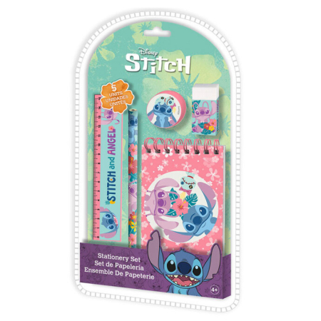Set de papetărie pentru copii Lilo & Stitch, 5 bucăți