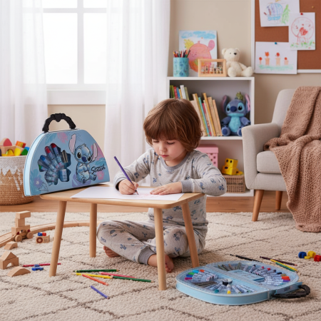 Universul personajelor preferate - Set de papetărie pentru copii Lilo & Stitch, 51 de piese