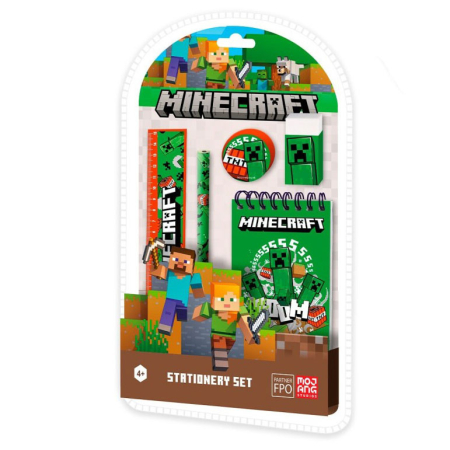 Minecraft - Set de papetărie pentru copii Minecraft, 5 bucăți