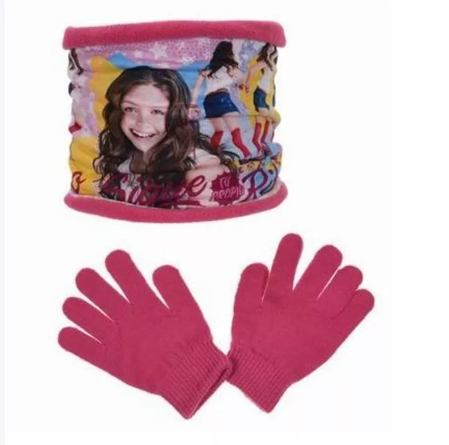 Universul Copiilor - Set fular tip snood+mănuși Disney Soy Luna