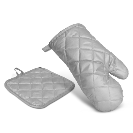 Articole pentru casă - Set mănușă și suport - 25 cm - gri
