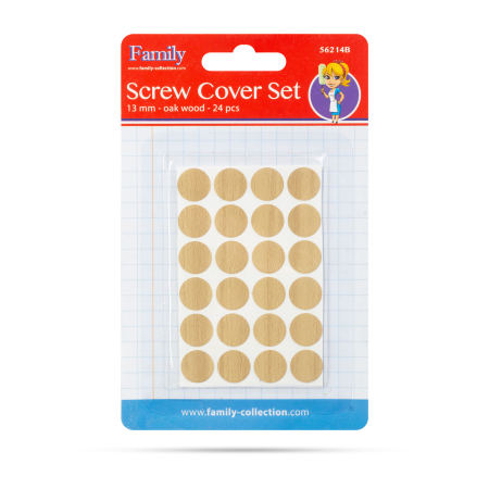 Set măști pentru șuruburi 13 mm - stejar - 24 buc [2]