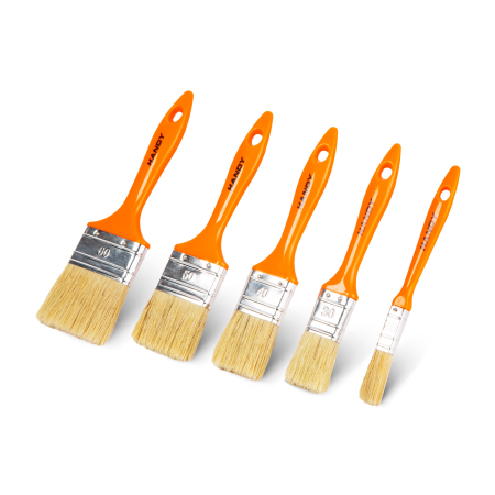 Bricolaj - Set pensule, plastic - 5 buc / pachet - 20 - 60 mm
