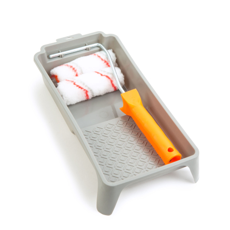 Bricolaj - Set role de vopsea - 2 x 12 mm poliester + maner, tava - 100 mm