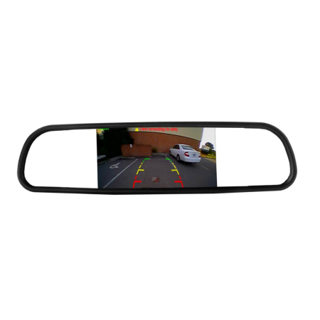 Set senzori de parcare cu camera video și ecran în oglinda retrovizoare - Carguard [2]