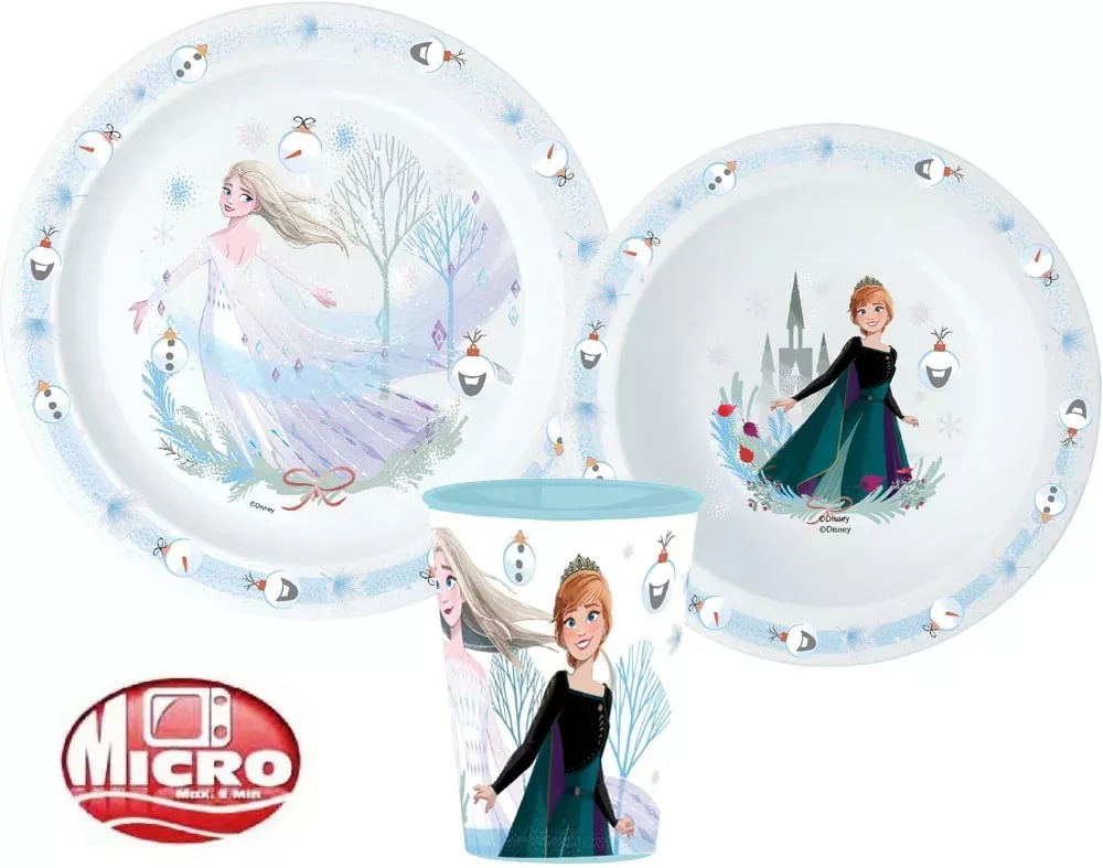 Set șorț de Crăciun și set de tacâmuri din plastic Disney Regatul de gheață Royally Cool [1]