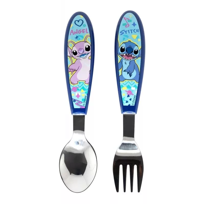 Set tacâmuri metalice Lilo&Stitch, 2 piese, model ergonomic [1]