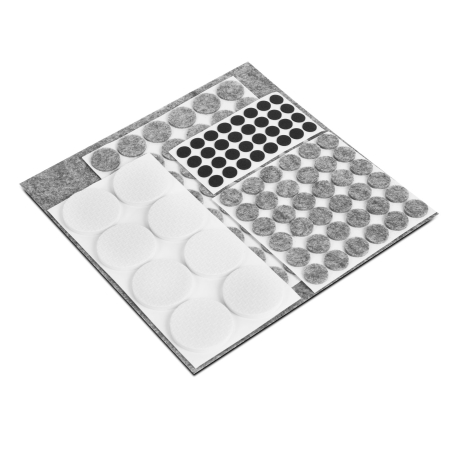 Articole pentru casă - Set tampoane de pâslă pentru mobilier - 2 mm - 125 buc