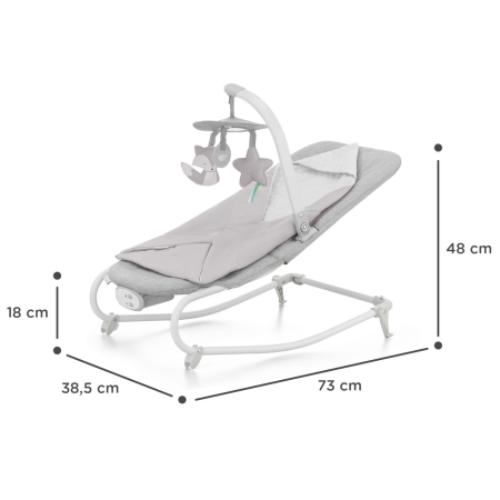 SEZLONG 3 IN 1, KINDERKRAFT FELIO 2, STONE GREY [4]