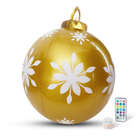 Sferă de Crăciun iluminată LED RGB gonflabilă - 60 cm [1]