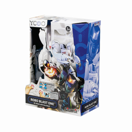 Mașinuțe, Motociclete, Elicoptere, Avioane - SILVERLIT ROBOT ROBO BLAST ONE ALB