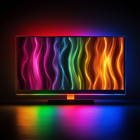 Decorațiuni, idei de cadouri - Șir de lumină Smart TV - USB - 30 LED-uri RGB - 3 m - Bluetooth